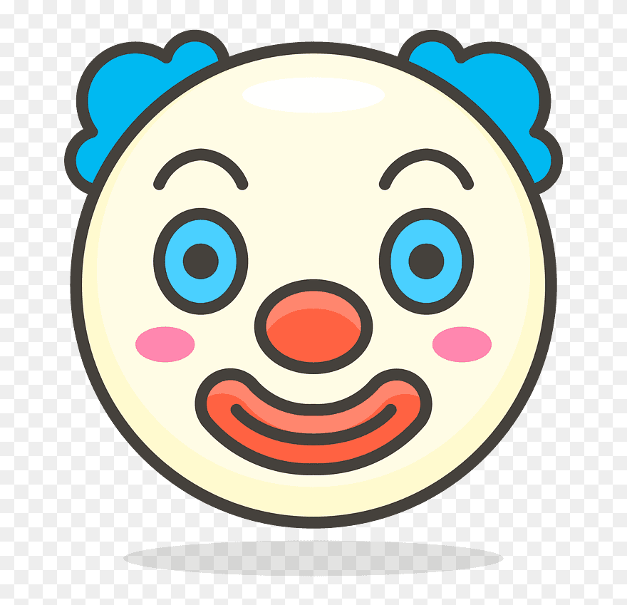 Clown Face Emoji Clipart - Clown Face Png Transparent Png