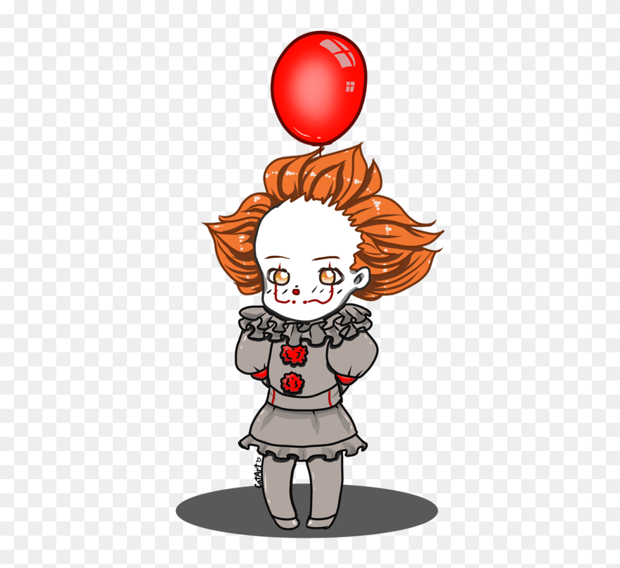 Drawing Clowns Cute - Cute Pennywise Drawings Clipart
