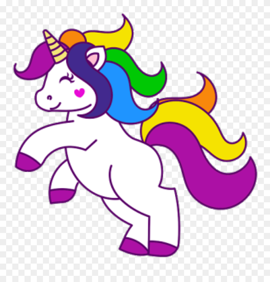 Unicorn Clipart Unicornio - Happy Unicorn Coloring Pages - Png Download