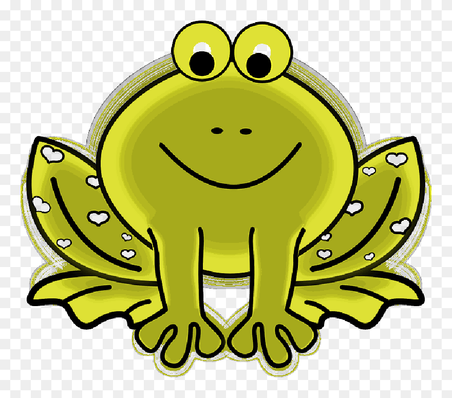 Transparent Frogs School Clipart - Transparent Background Frog Clipart - Png Download