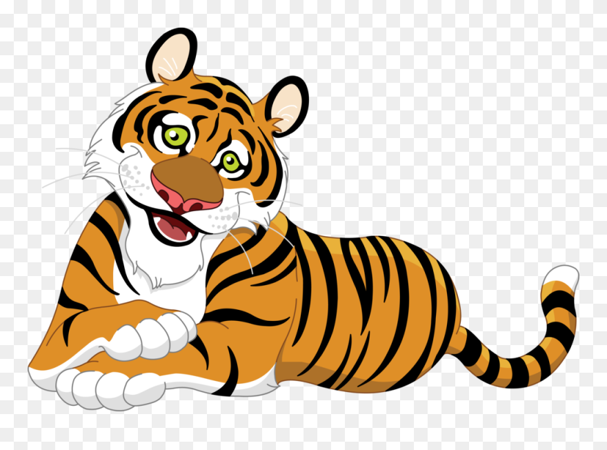 Cute Clipart Tiger - Tiger Clipart Transparent Background - Png Download
