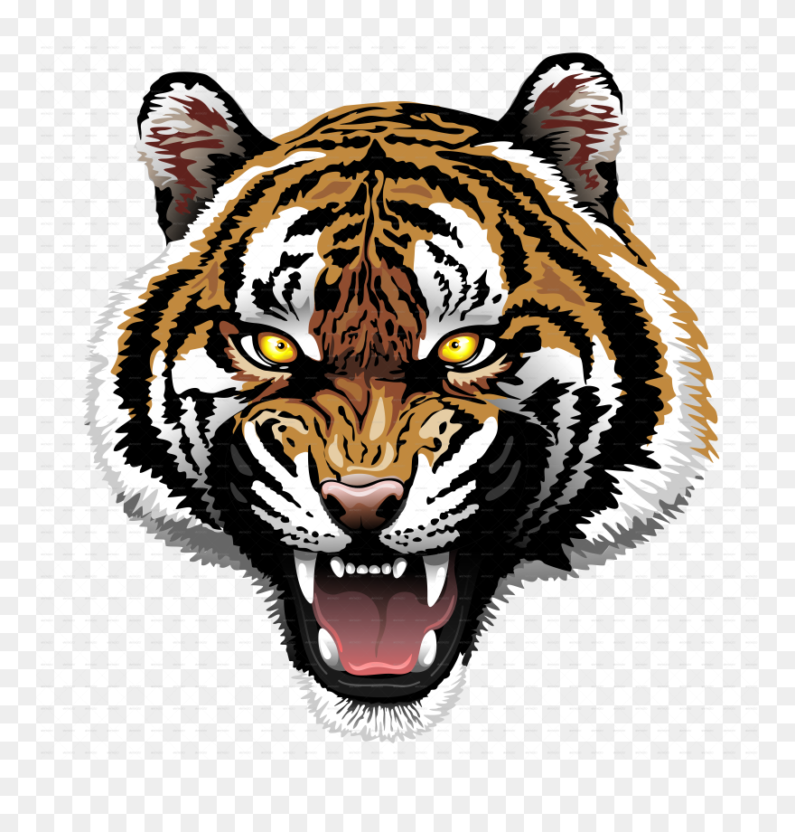 White Tiger Clipart Graffiti - Tiger Roar Transparent Background - Png Download