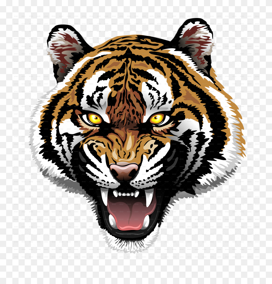 White Tiger Clipart Graffiti - Tiger Roar Transparent Background - Png ...