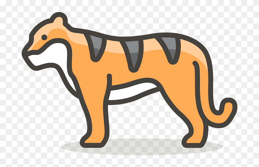 Tiger Emoji Clipart - Tiger Icon - Png Download