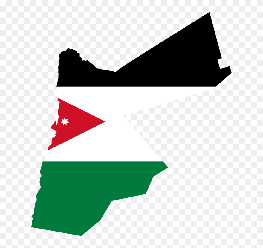 Jordan Svg Clip Art - Flag Jordan Country Map - Png Download