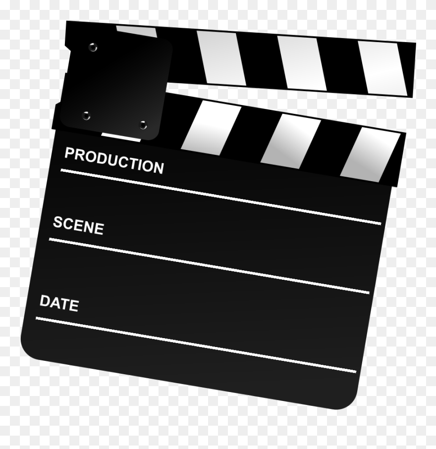 Movie Clapper Board Gif Clipart