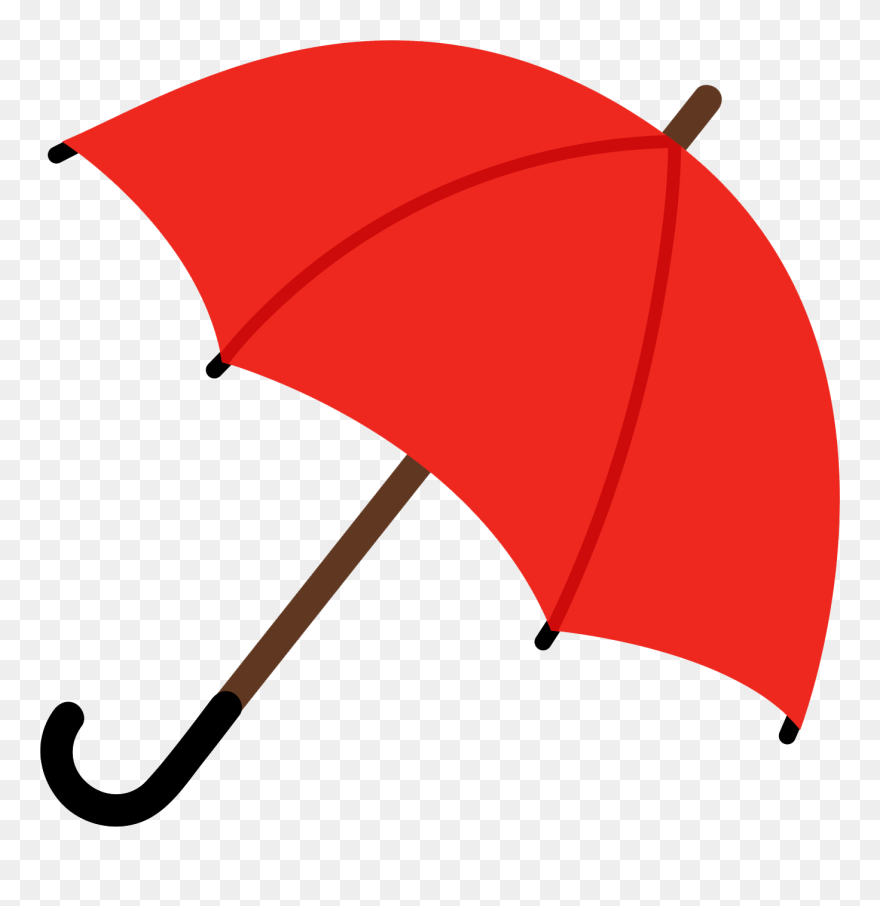 Umbrella Red Clip Art - Clip Art Red Umbrella - Png Download