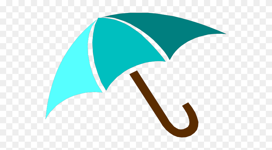 Umbrella With Rain Clipart - Png Download