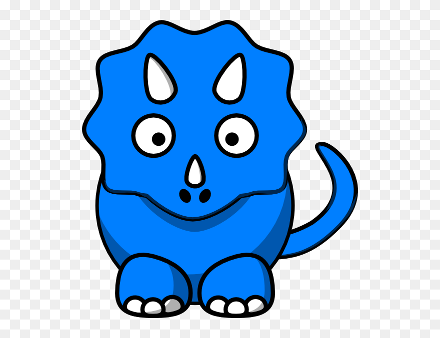 Blue Dinosaur Clipart - Png Download