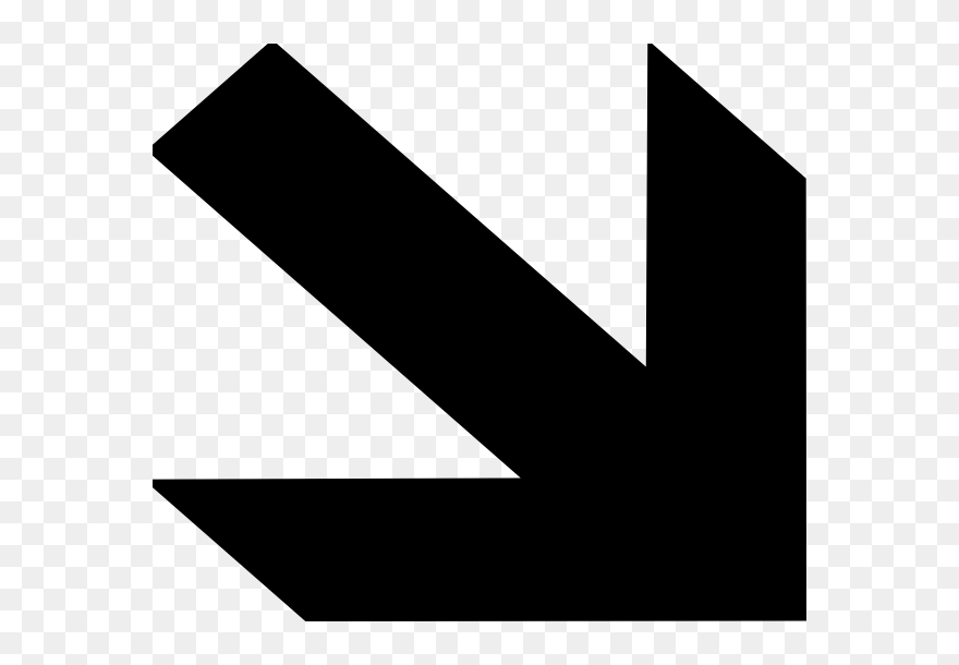 Arrow Down Right Png Clipart