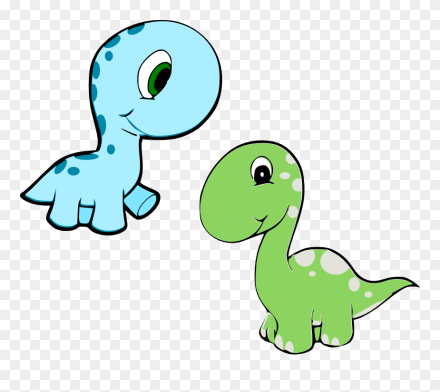 Free Dinosaur Baby, Download Free Clip Art, Free Clip - Cute Baby Cartoon Dinosaur - Png Download