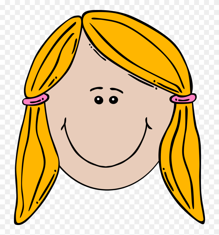 Sad Football Player Clipart Clip Art Black And White - Girl Face Clip Art - Png Download