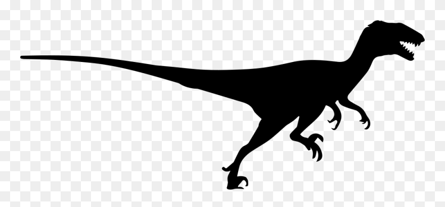 Dinosaur Clipart Velociraptor - Velociraptor Silhouette - Png Download