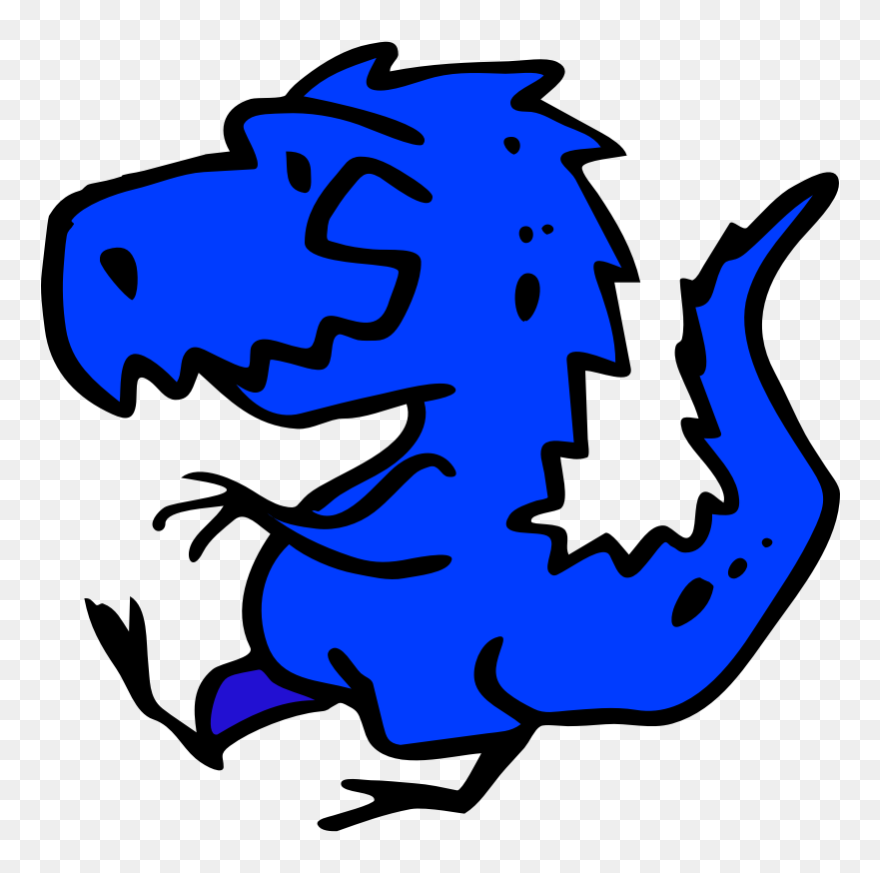 Animals, Dinosaurs, Dino, Dinosaur, Animal, France - Dino Clipart Of Blue - Png Download