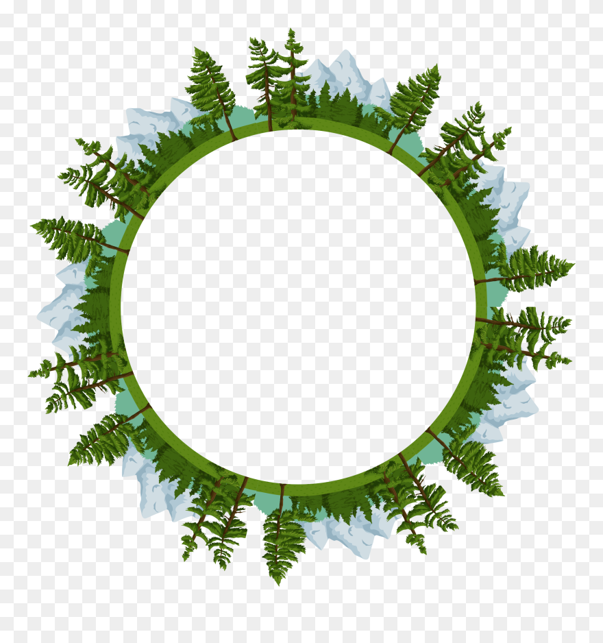 Nature Clipart Frame - Nature Border - Png Download
