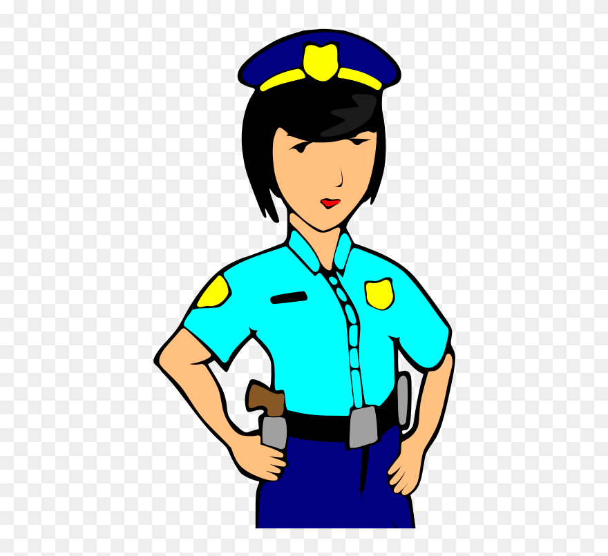 Woman At Getdrawings Com - Police Officer Clipart Png Transparent Png