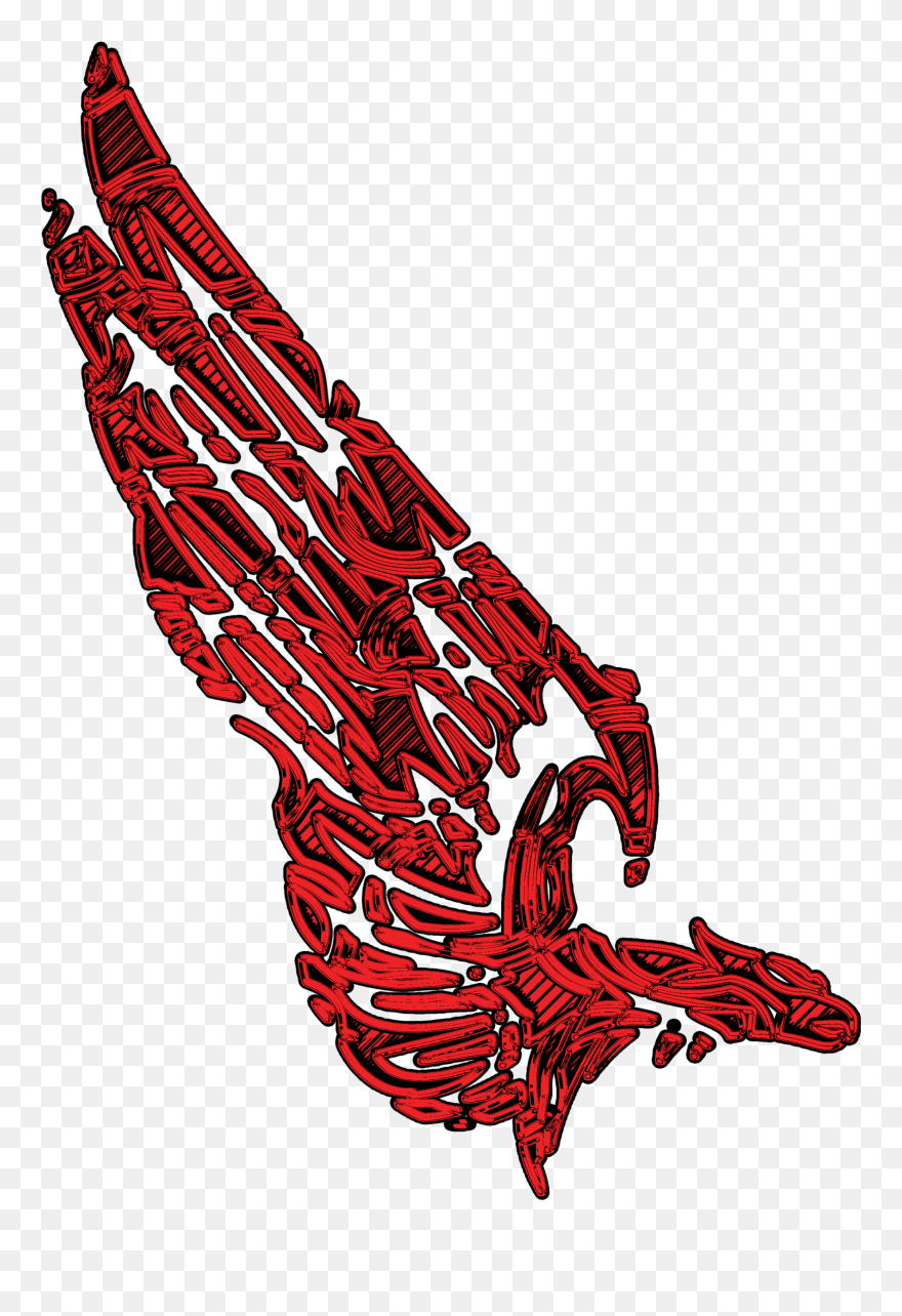 Thumb Image - Eagle Wings Red Clipart