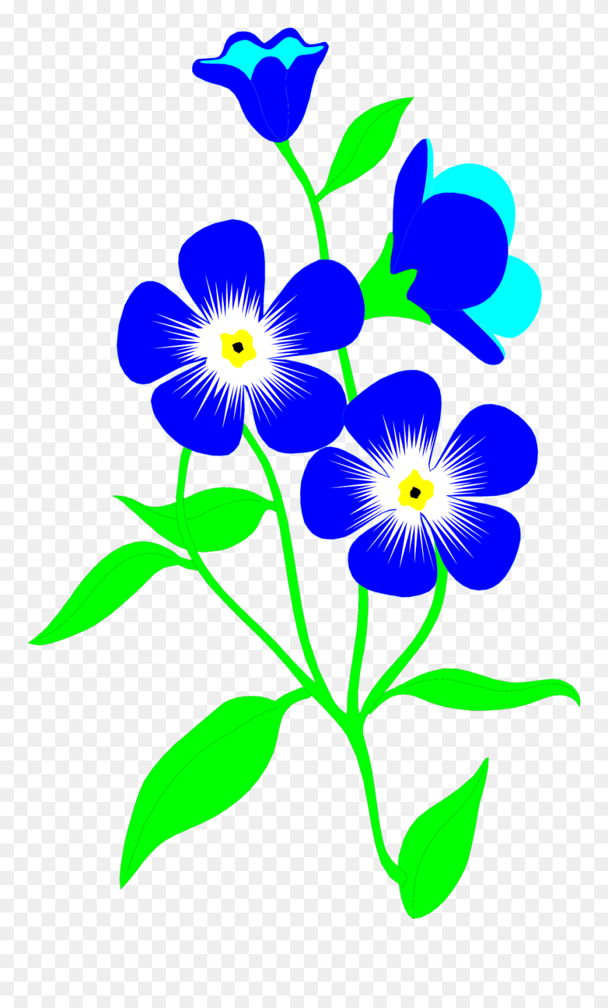 Floral Clipart Transparent Background, Floral Transparent - Flowers Cliparts Transparent Background - Png Download