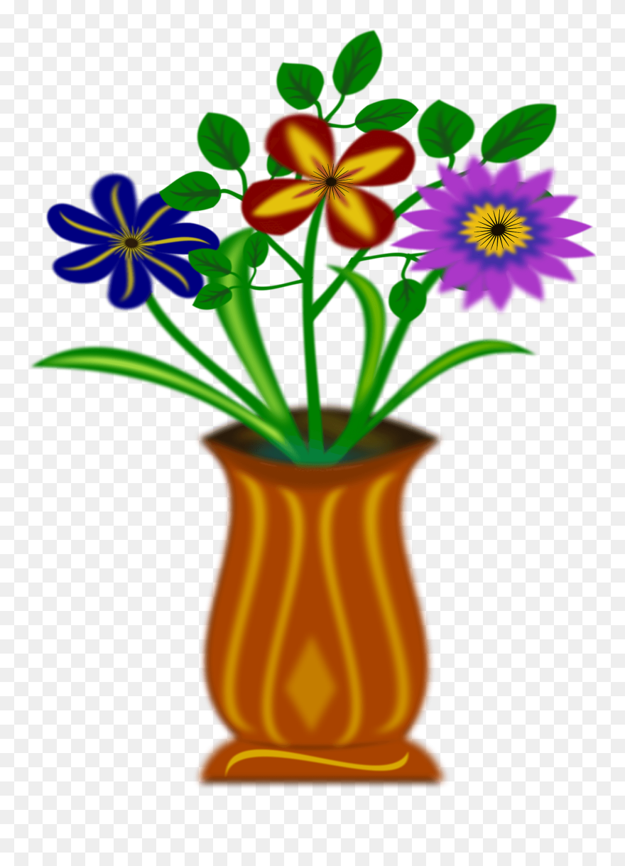 Flower Vase Silhouette Png Clipart
