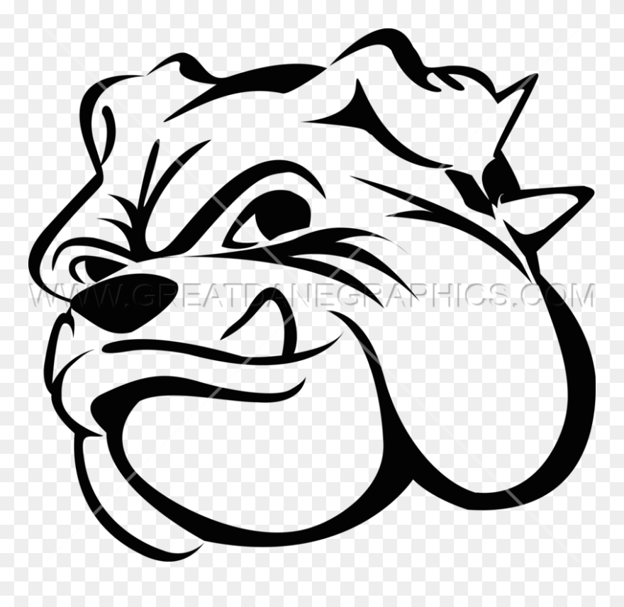Cartoon Bulldog - Cartoon Bulldog Face Cute Clipart