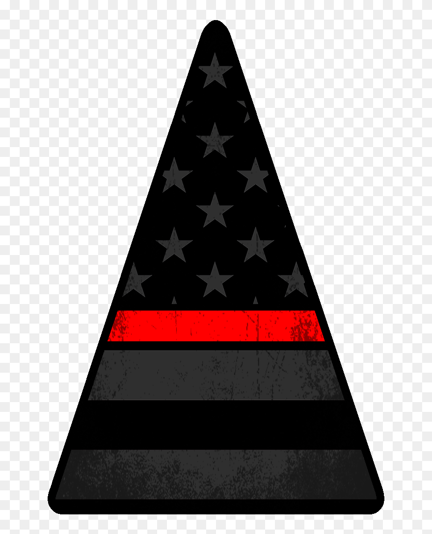 Subdued American Flag Red & Blue Helmet Crown Decals - Flag Of The United States Clipart