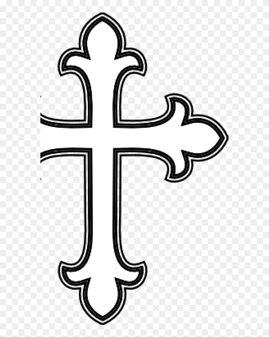 Library Of Free Cross Clip Black And White Stock Black - St Therese Of Lisieux Symbol - Png Download