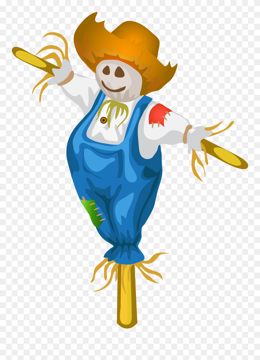 Fall Clipart Scarecrow - Scarecrow Transparent Clipart - Png Download