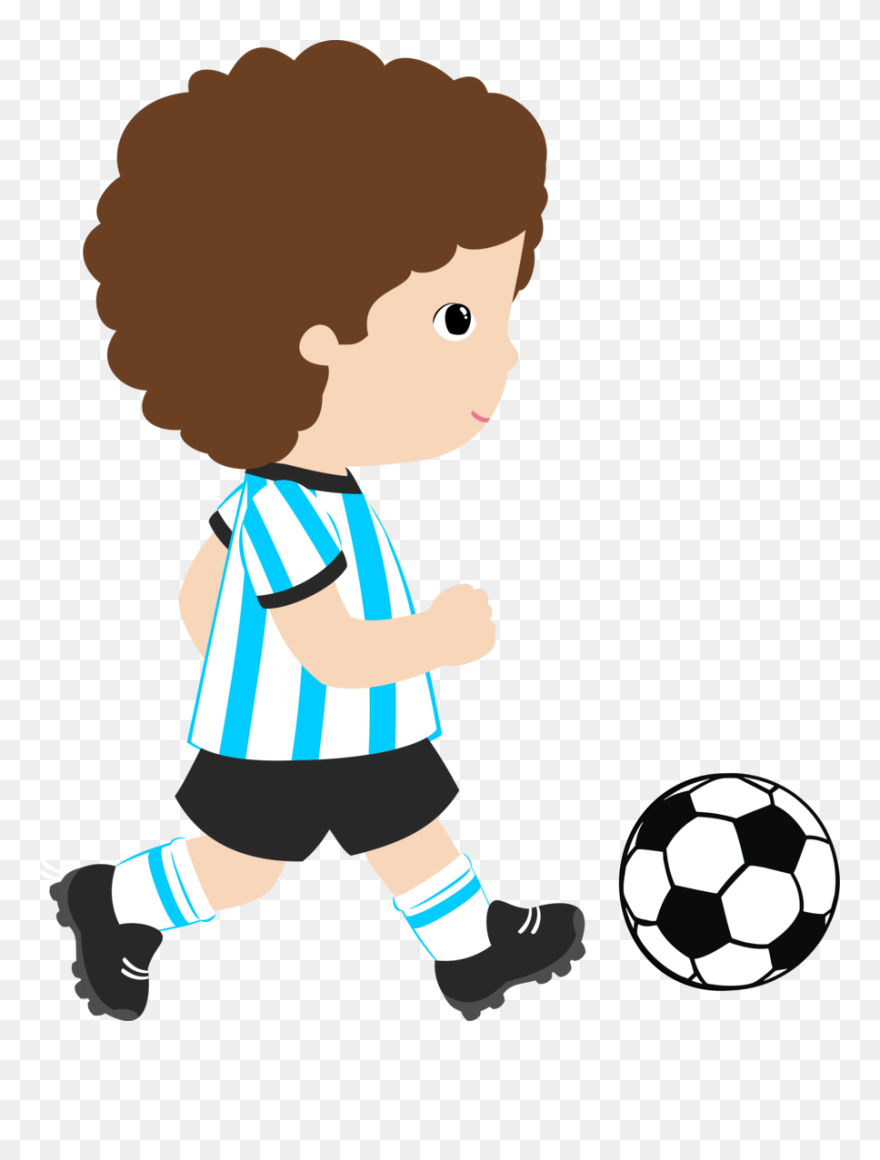 Sport Football Player Clip Art - Cute Soccer Player Clipart - Png Download