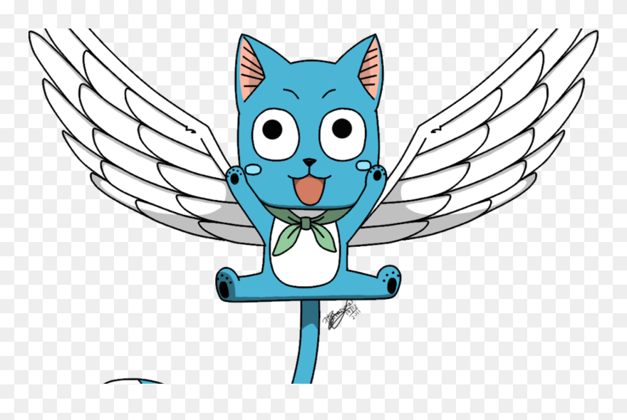 Happy The Cat From Fairy Tale Happy Fairy Tail By - Happy Fairy Tail Transparent Clipart