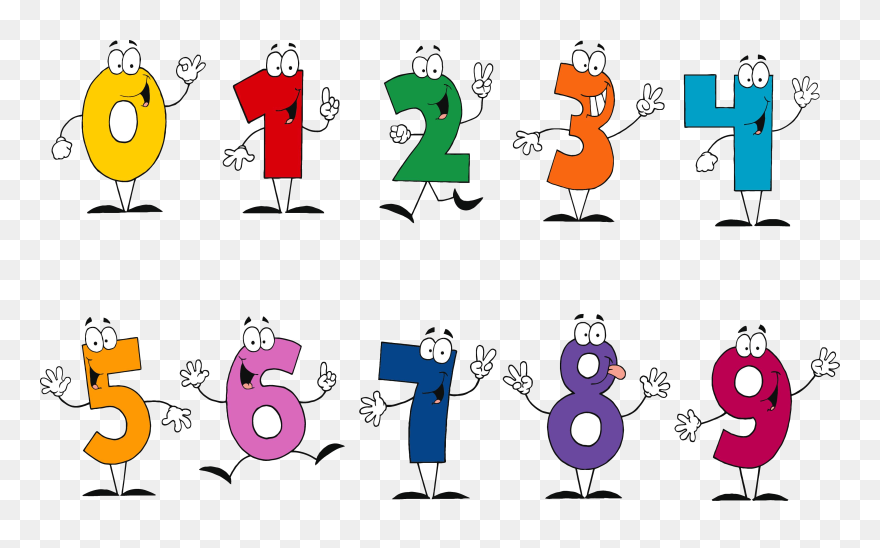 All The Numbers Clipart Transparent Vector Numbers - Numbers Clipart - Png Download