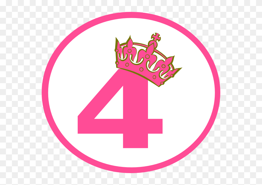 Pink Tilted Tiara And 4 Clip Art At Clker - 40th Birthday Princess - Png Download