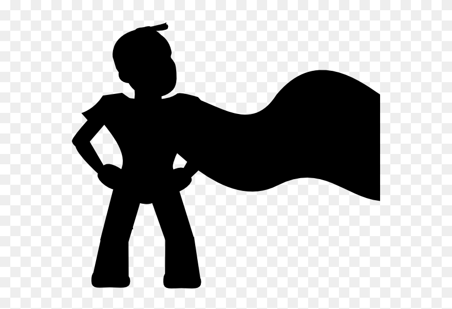 Clip Art Portable Network Graphics Superhero Vector - Super Hero Clip Art Black And White - Png Download
