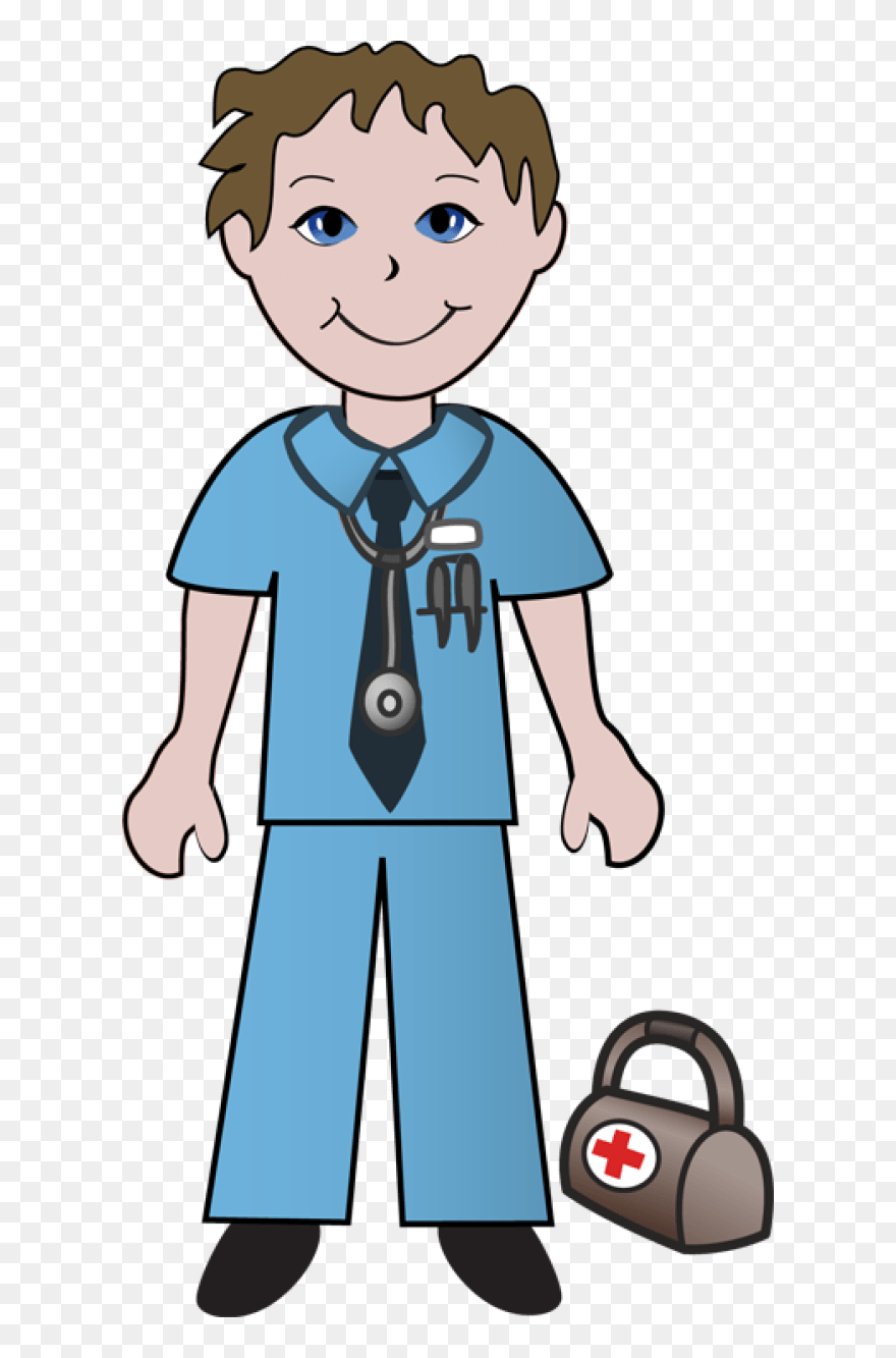 Medical Clipart People - Male Nurse Clipart - Png Download