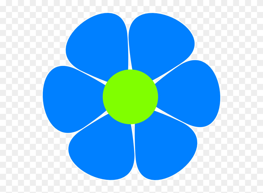 Flowerpower Clip Art At Clker - 70s Flower Clipart - Png Download