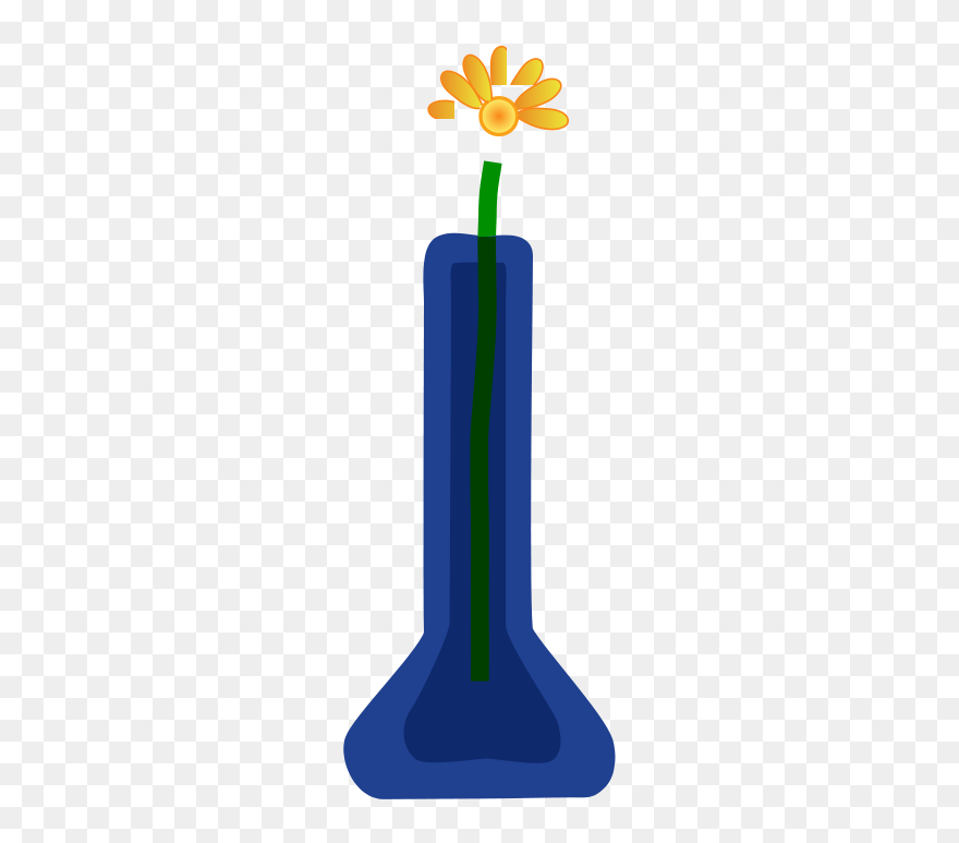 Flower In Vase - Clip Art - Png Download