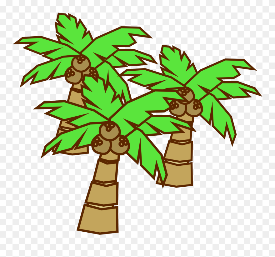 Coconut Tree Drawing Clipart