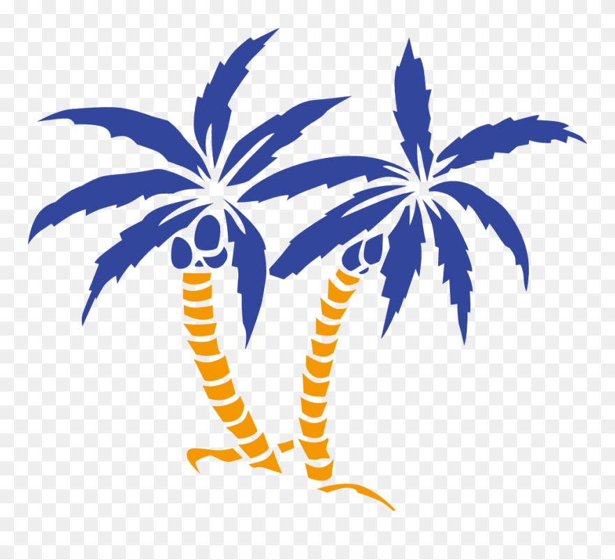 Coconut Tree Vector Material Png - Coconut Clipart