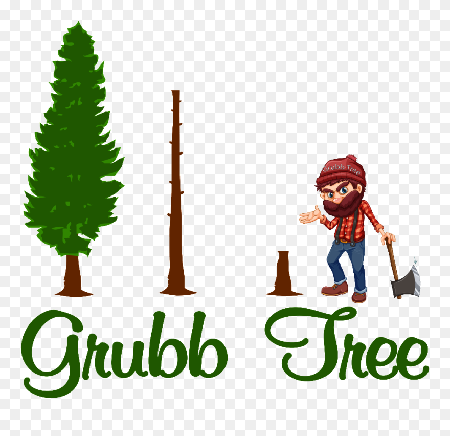 Grubb Tree Logo - Lumberjack Clipart