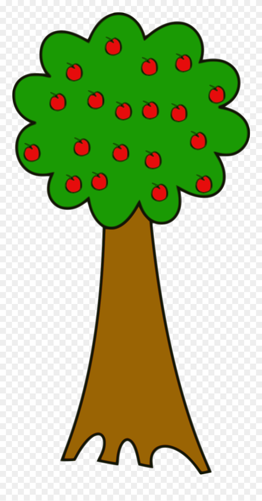 Clipart Apple Tree - Tall Tree Clip Art - Png Download