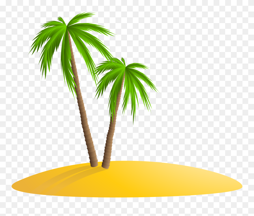 Arecaceae Island Clip Art - Png Download