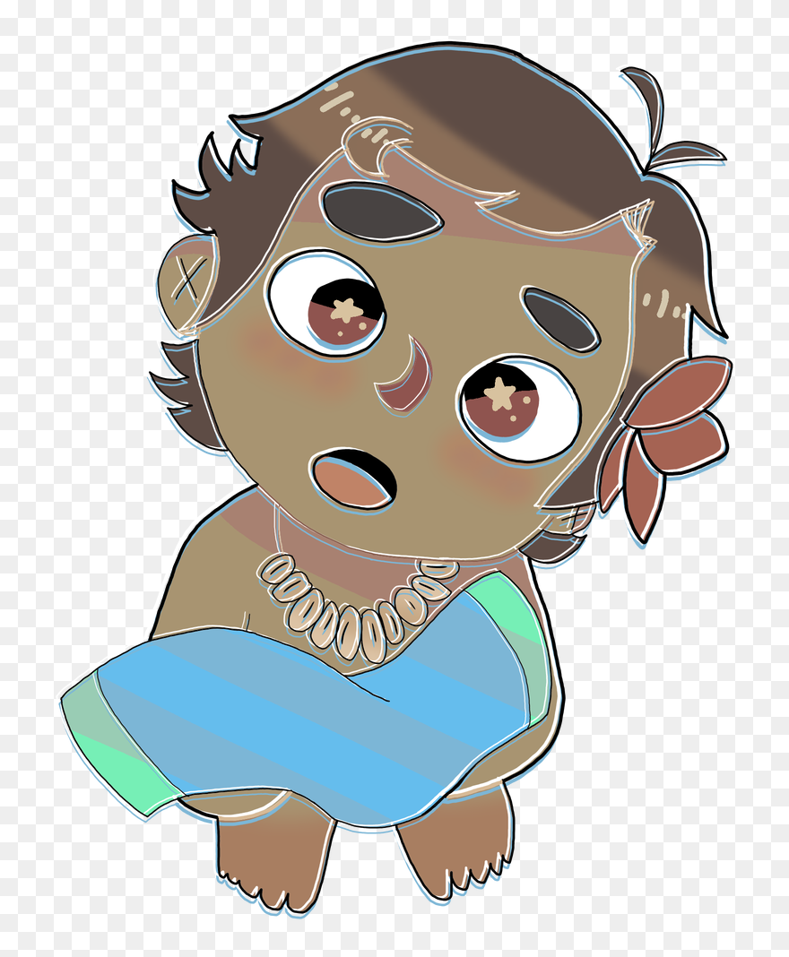 Baby Moana - Clip Art - Png Download