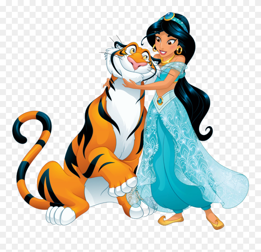 Disney Jasmine And Rajah Clipart
