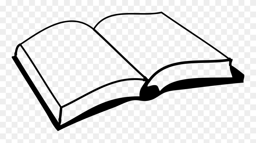 Book Drawing Clip Art - Book Picture Black And White - Png Download