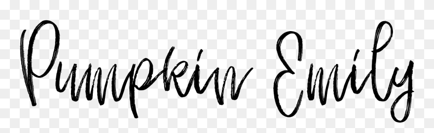 Pumpkin Emily - Calligraphy Clipart