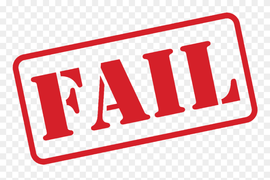 Fail Stamp - Transparent Failure Clip Art - Png Download