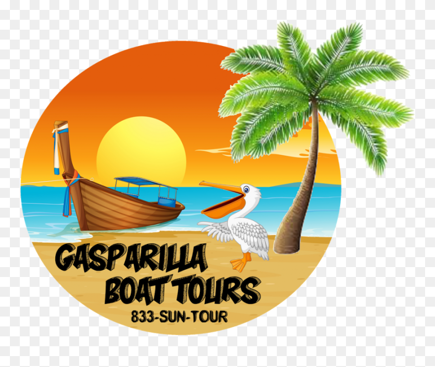 Gasparilla Boat Tours - Palm Tree Png Cartoon Clipart