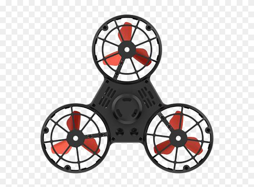Black Fidget Spinner Png Photo - Spinner Voladores Clipart