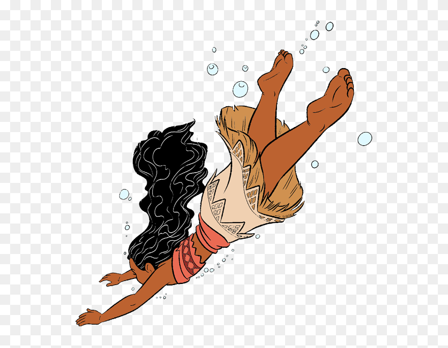 Moana Swimming Png Clipart