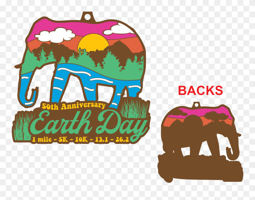 April 2020 Earth Day 50th Anniversary 1m 5k 10k - Earth Day 2020 50th Anniversary Clipart