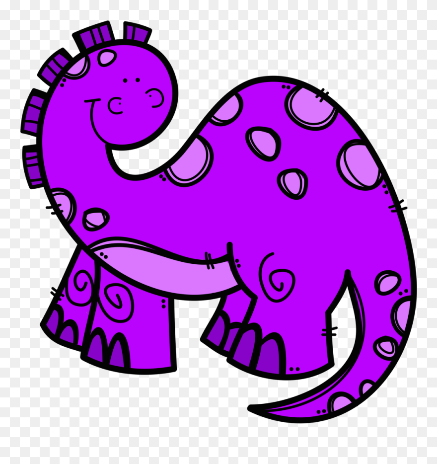 Era Dinosaurio Clip - Purple Dinosaur Clipart Transparent - Png Download